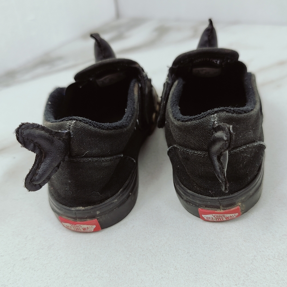 Vans X Shark Week Discovery Toddler Slip On V Sneakers, Phin Black, Sz 9 - Picture 5 of 10